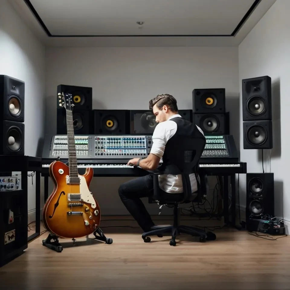 A tidy home studio